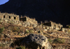 Cusichaca, Cuzco region, Peru: Inca constructions on the slope - Inca Trail - photo by C.Lovell