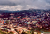 Philippines - Baguio / BAG : rain and sun after the typhoon - urban sprawl from above - photo by M.Torres