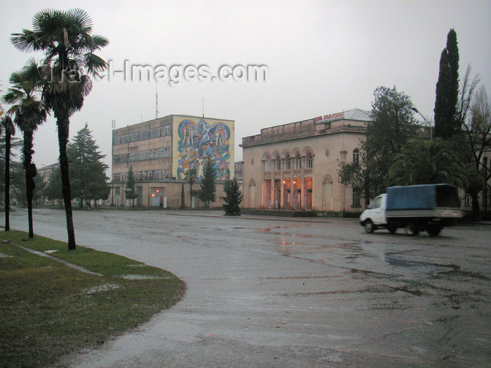 abkhazia4: Abkhazia - Gali: House of Culture (photo by A.Kilroy) - (c) Travel-Images.com - Stock Photography agency - Image Bank