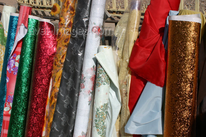 afghanistan15: Afghanistan - Herat - plastic table cloth for sale in the street - photo by E.Andersen - (c) Travel-Images.com - Stock Photography agency - Image Bank