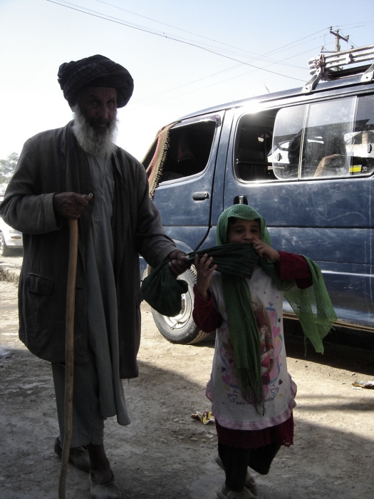 afghanistan5: Afghanistan - Kunduz / Kondoz: a blind man is led by a child - photo by J.Marian - (c) Travel-Images.com - Stock Photography agency - the Global Image Bank