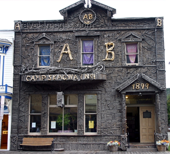 alaska104: Alaska - Skagway: Arctic Brotherhood (photo by Robert Ziff) - (c) Travel-Images.com - Stock Photography agency - Image Bank