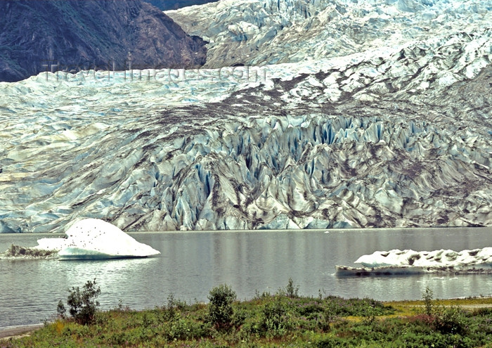 alaska107: Alaska - Juneau:Menden Hall glacier (photo by A.Walkinshaw) - (c) Travel-Images.com - Stock Photography agency - Image Bank