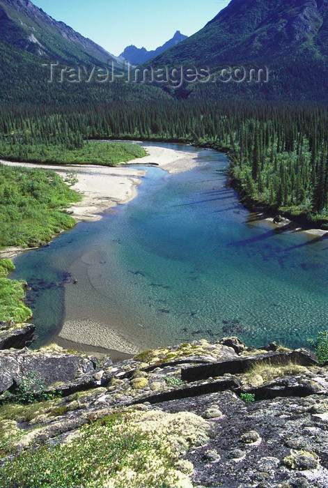 alaska145: Brooks range, Alaska: clear water of Kaluluktok river  - photo by E.Petitalot - (c) Travel-Images.com - Stock Photography agency - Image Bank