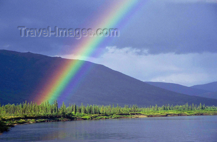 alaska153: Brooks range, Alaska: rainbow on the Kobuk river - photo by E.Petitalot - (c) Travel-Images.com - Stock Photography agency - Image Bank