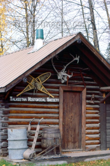 alaska26: Alaska - Talkeetna: Headquarters of the Talkeetna Historical Society (photo by F.Rigaud) - (c) Travel-Images.com - Stock Photography agency - Image Bank