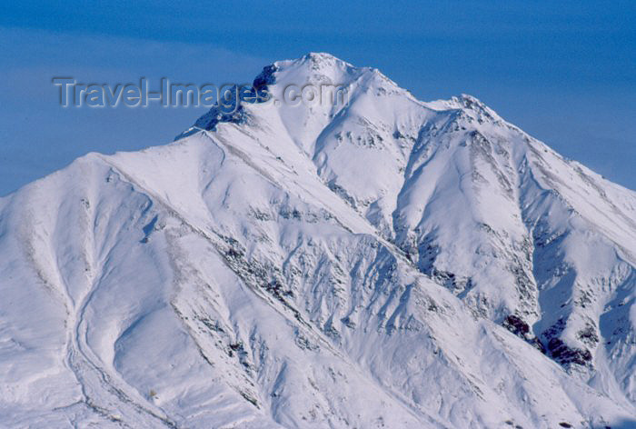 alaska46: Alaska - Anchorage: mountain top - peak in the Chugach Mountains - acme - photo by F.Rigaud - (c) Travel-Images.com - Stock Photography agency - Image Bank