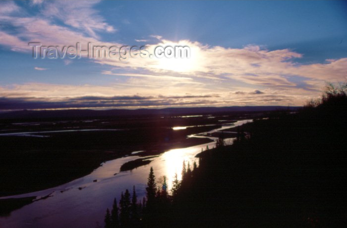 alaska8: Alaska - Chicken: sunset - photo by F.Rigaud - (c) Travel-Images.com - Stock Photography agency - Image Bank