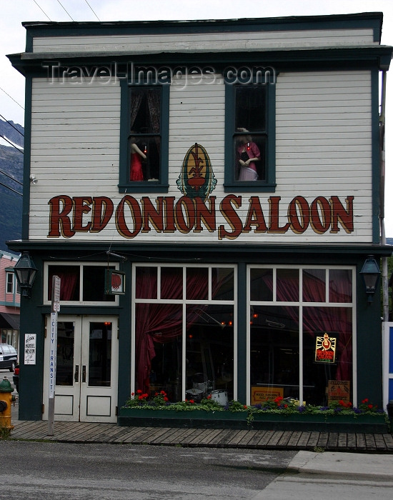 alaska96: Alaska - Skagway: Red Onion saloon (photo by Robert Ziff) - (c) Travel-Images.com - Stock Photography agency - Image Bank