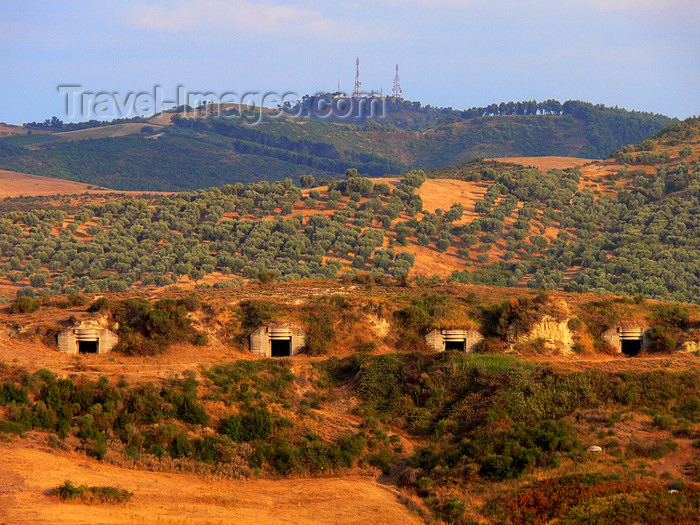 albania109: Apollonia, Fier County, Albania: bunkers near the archeological site - photo by J.Kaman - (c) Travel-Images.com - Stock Photography agency - Image Bank