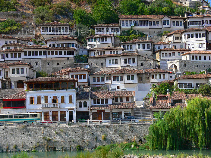 albania116: Berat, Albania: known to Albanians as 'The City of a Thousand Windows' - photo by J.Kaman - (c) Travel-Images.com - Stock Photography agency - Image Bank