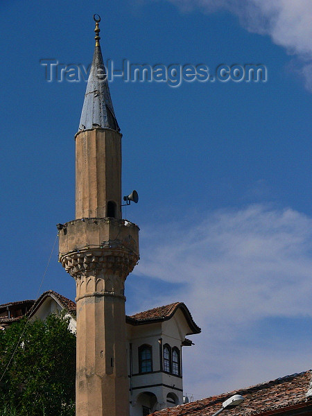 albania118: Berat, Albania: minaret in Enver Hoxha's 'Museum city' - photo by J.Kaman - (c) Travel-Images.com - Stock Photography agency - Image Bank