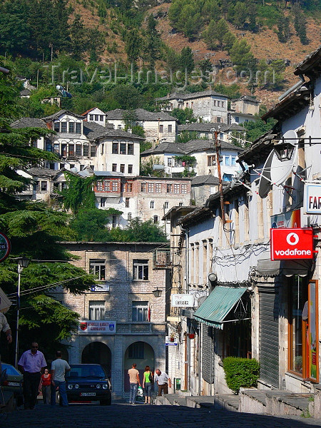 albania122: Gjirokaster, Albania: street scene - going down, going up - photo by J.Kaman - (c) Travel-Images.com - Stock Photography agency - Image Bank