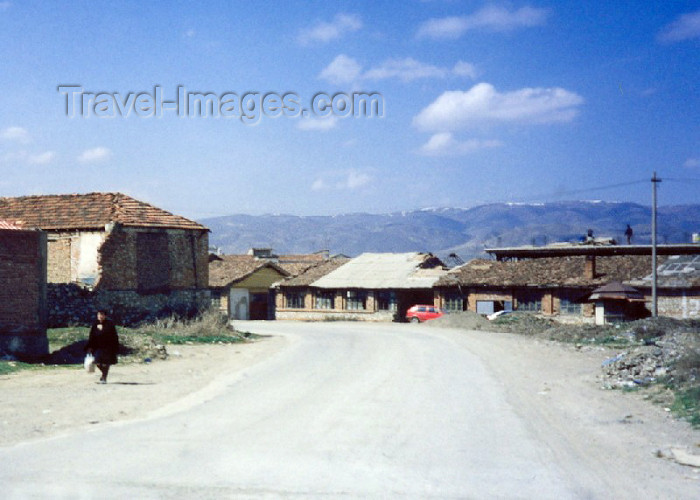 albania13: Albania / Shqiperia - Progër, Korçë county: main street - photo by M.Torres - (c) Travel-Images.com - Stock Photography agency - Image Bank