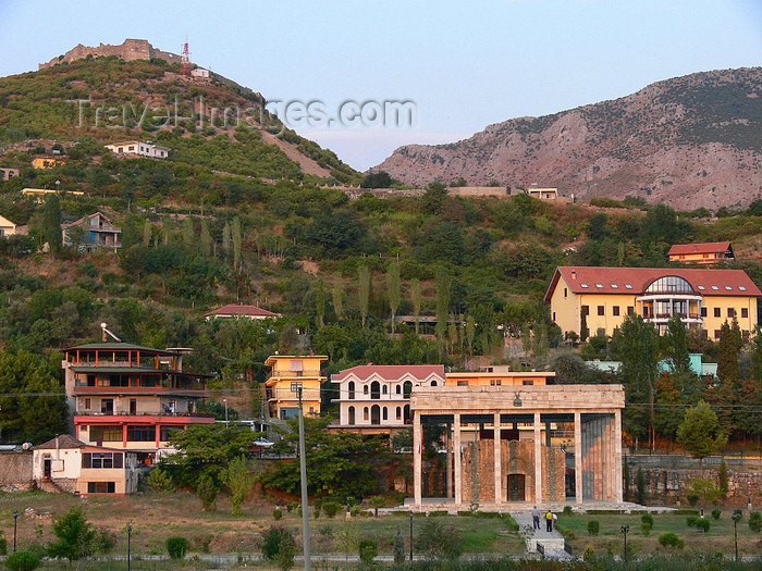 albania130: Lezhë, Albania: hills and Skanderbeg mausoleum - photo by J.Kaman - (c) Travel-Images.com - Stock Photography agency - Image Bank