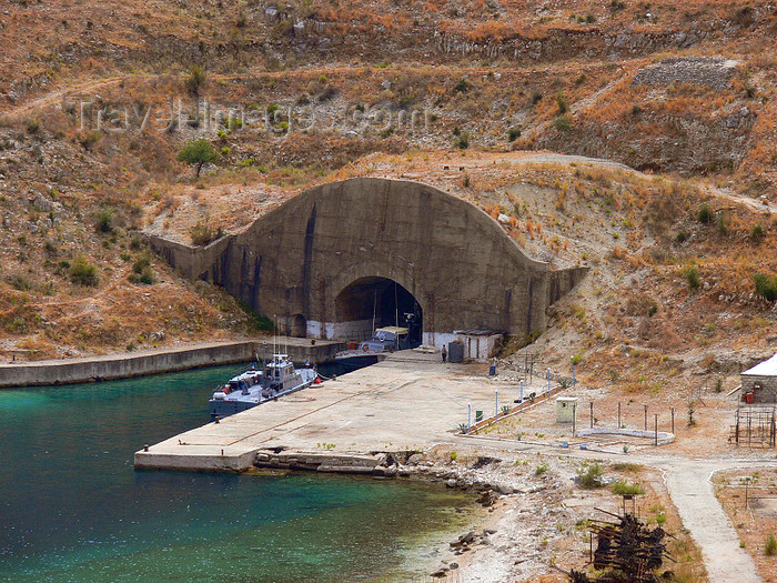 albania138: Vlorë county, Albania: boat bunker between Dhermi and Qeparo - photo by J.Kaman - (c) Travel-Images.com - Stock Photography agency - Image Bank