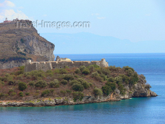 albania139: Vlorë county, Albania:, Albania: coatal fortress between Dhermi and Qeparo - photo by J.Kaman - (c) Travel-Images.com - Stock Photography agency - Image Bank