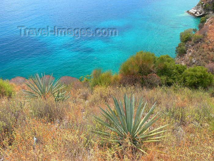 albania140: Vlorë county, Albania: the Adriatic coast - landscape between Dhermi and Qeparo - photo by J.Kaman - (c) Travel-Images.com - Stock Photography agency - Image Bank