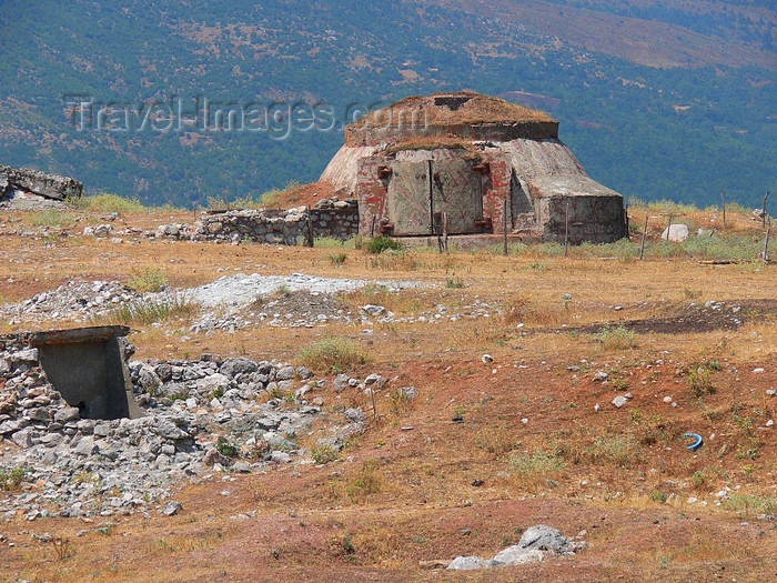 albania159: Leskovik, Kolonjë, Korçë county, Albania: concrete bunker - photo by J.Kaman - (c) Travel-Images.com - Stock Photography agency - Image Bank