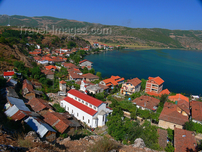 albania174: Lin, Pogradec, Korçë county, Albania: the town and lake Ohrid - photo by J.Kaman - (c) Travel-Images.com - Stock Photography agency - Image Bank