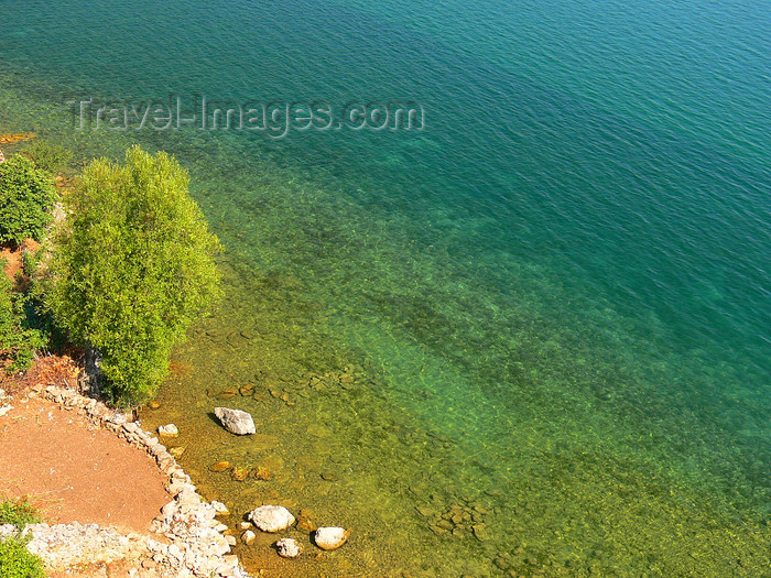 albania177: Lin, Pogradec, Korçë county, Albania: emerald waters of lake Ohrid - photo by J.Kaman - (c) Travel-Images.com - Stock Photography agency - Image Bank