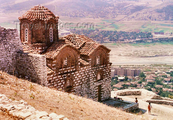 albania29: Albania / Shqiperia - Berat / Barat: Orthodox Church of St. Mary of Vllaherna on the hill above the town - Byzantine church - Unesco world heritage site - photo by G.Frysinger - (c) Travel-Images.com - Stock Photography agency - Image Bank
