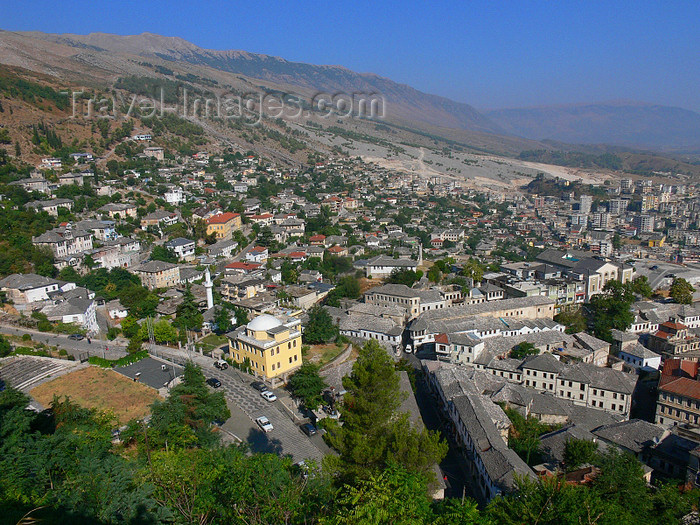 albania33: Gjirokaster, Albania: from above - view from the citadel - UNESCO World Heritage Site - photo by J.Kaman - (c) Travel-Images.com - Stock Photography agency - Image Bank