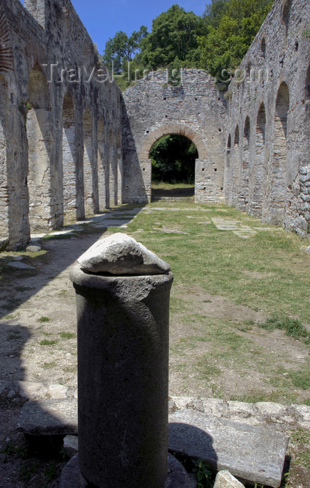 albania69: Butrint, Sarandë, Vlorë County, Albania: ruins of a 6th century Basilica - photo by A.Dnieprowsky - (c) Travel-Images.com - Stock Photography agency - Image Bank
