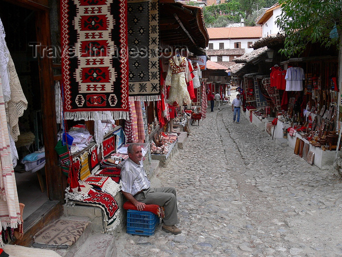 albania85: Kruje, Durres County, Albania: narrow street in the old bazar - market - photo by J.Kaman - (c) Travel-Images.com - Stock Photography agency - Image Bank