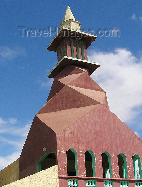 algeria112: Tolga - Wilaya of Biskra: non-orthodox minaret - zaouia El-Othmania - photo by J.Kaman - non-orthodox minaret - zaouia El-Othmania - (c) Travel-Images.com - Stock Photography agency - Image Bank