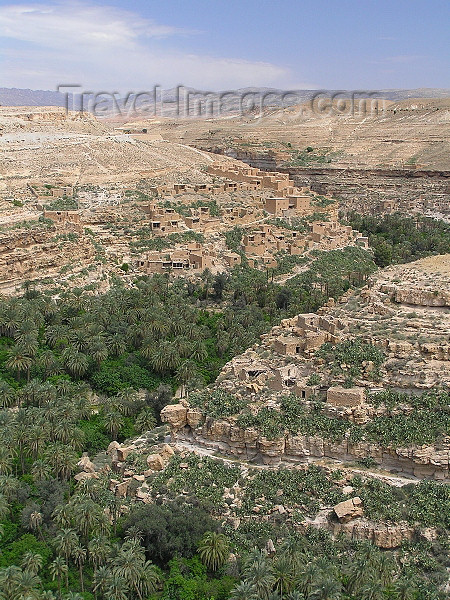 algeria137: Algeria / Algerie - Gorges de Tighanimine - El Abiod: village and oasis - Batna wilaya -  Massif des Aurès - photo by J.Kaman - village et oasis - (c) Travel-Images.com - Stock Photography agency - Image Bank