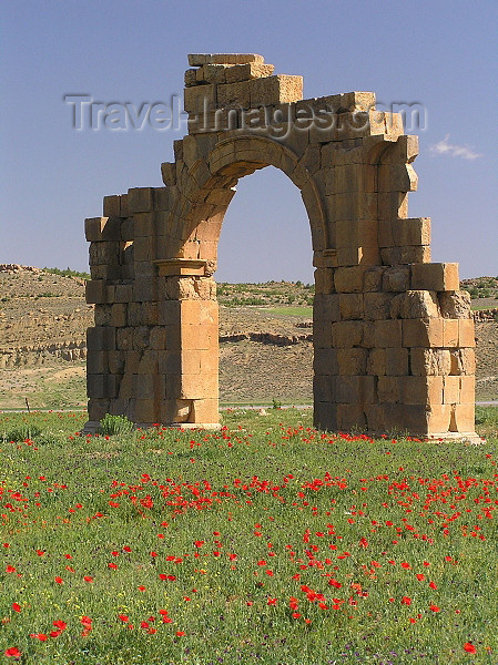 algeria142: Algeria / Algerie - Batna: Triumphal Arch - sandstone - photo by J.Kaman - Arc triomphale - (c) Travel-Images.com - Stock Photography agency - Image Bank