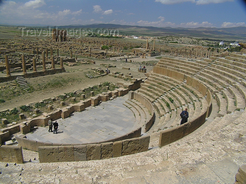 algeria150: Algeria / Algerie - Timgad: the Roman theatre - UNESCO World Heritage - photo by J.Kaman - théâtre romain - (c) Travel-Images.com - Stock Photography agency - Image Bank