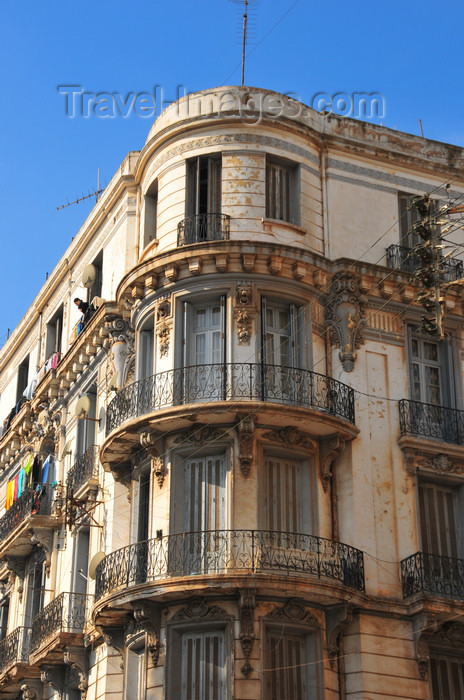 algeria165: Oran, Algeria / Algérie: ASMO headquarters - football club - Bd Dr Benzerdjeb, former Bd Sébastopol - photo by M.Torres | siège de l'ASMO - Association Sportive Musulmane d'Oran - Bd Dr Benzerdjeb ex-Bd Sébastopol - (c) Travel-Images.com - Stock Photography agency - Image Bank