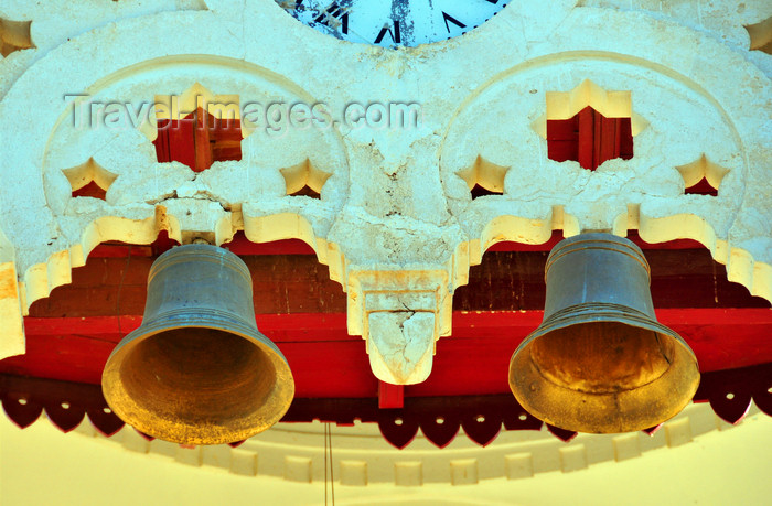 algeria260: Biskra, Algeria / Algérie: bells at the old city hall - photo by M.Torres | cloches à l'ancien hôtel de ville - (c) Travel-Images.com - Stock Photography agency - Image Bank