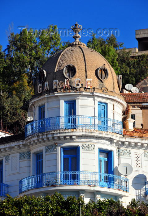 algeria286: Algeria / Algérie - Béjaïa / Bougie / Bgayet - Kabylie: local version of Nice's Negresco - Borge building with its dome - former Garage Pouzade - Renault | immeubles Borge avec la coupole - ex Garage Pouzade - maison Renault - photo by M.Torres - (c) Travel-Images.com - Stock Photography agency - Image Bank