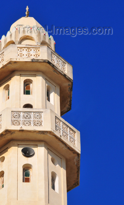 algeria314: Algeria / Algérie - Béjaïa / Bougie / Bgayet - Kabylie: Sidi El Mouhoub mosque - minaret - Manuel Teixeira Gomes square | Mosquée Sidi El Mouhoub - minaret  - photo by M.Torres - (c) Travel-Images.com - Stock Photography agency - Image Bank