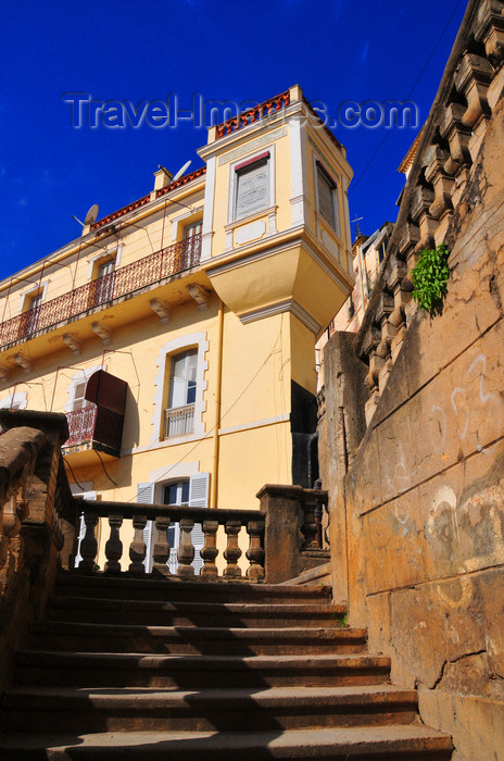 algeria368: Algeria / Algérie - Béjaïa / Bougie / Bgayet - Kabylie: stairs and bartizan | escaliers et échauguette - photo by M.Torres - (c) Travel-Images.com - Stock Photography agency - Image Bank