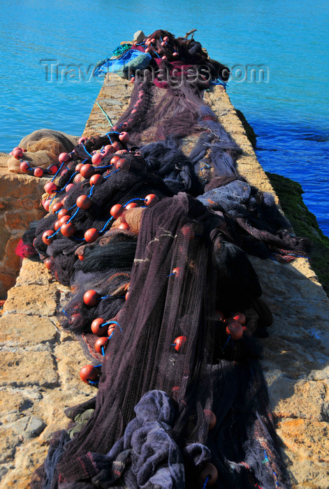 algeria406: Tipaza, Algeria / Algérie: fishing nets on a pier | filets de pêche sur une jetée - photo by M.Torres - (c) Travel-Images.com - Stock Photography agency - Image Bank