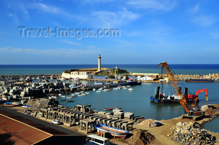 algeria429: Cherchell - Tipasa wilaya, Algeria / Algérie: harbour - general view | vue générale du port - photo by M.Torres - (c) Travel-Images.com - Stock Photography agency - Image Bank