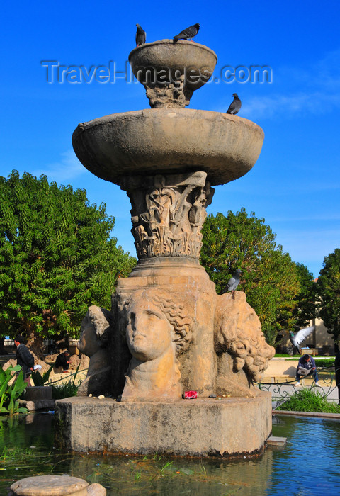 algeria437: Cherchell - Tipasa wilaya, Algeria / Algérie: copy of a monumental Roman fountain | réplique d'une fontaine romaine monumentale - photo by M.Torres - (c) Travel-Images.com - Stock Photography agency - Image Bank