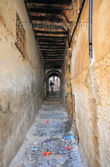 algeria467: Algiers / Alger - Algeria / Algérie: Devil's street - tunneling stairs - Kasbah of Algiers - UNESCO World Heritage Site | rue du Diable - escaliers dans un tunnel sale - Casbah d'Alger - Patrimoine mondial de l’UNESCO - photo by M.Torres - (c) Travel-Images.com - Stock Photography agency - Image Bank