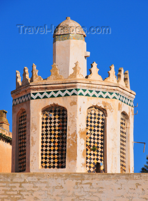 algeria486: Algiers / Alger - Algeria / Algérie: Citadel - Dey Palace - octogonal tower, decorated with tiles - Kasbah of Algiers - UNESCO World Heritage Site | Citadelle - Palais du Dey - tour octogonale, décorée avec des carreaux - époque ottomane - Casbah d'Alger - Patrimoine mondial de l’UNESCO - photo by M.Torres - (c) Travel-Images.com - Stock Photography agency - Image Bank