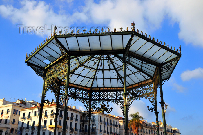 algeria517: Algiers / Alger - Algeria / Algérie: Martyrs square - bandstand and Mediterranean sky | Place des Martyrs - Kiosque à musique - photo by M.Torres - (c) Travel-Images.com - Stock Photography agency - Image Bank