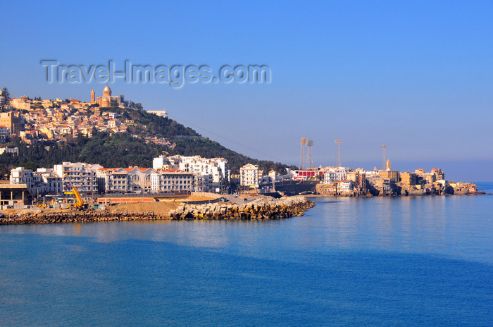 algeria560: Algiers / Alger - Algeria / Algérie: Notre Dame d'Afrique cathedral, Z'ghara, Bologhine and the sea | Cathédrale de Notre Dame d'Afrique, Z'ghara, Bologhine et la mer - photo by M.Torres - (c) Travel-Images.com - Stock Photography agency - Image Bank
