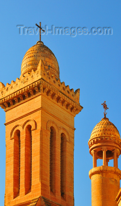 algeria579: Algiers / Alger - Algeria / Algérie: Notre Dame d'Afrique basilica - bell tower and turret | Basilique Notre-Dame d'Afrique - campanile et tourelle - photo by M.Torres - (c) Travel-Images.com - Stock Photography agency - Image Bank