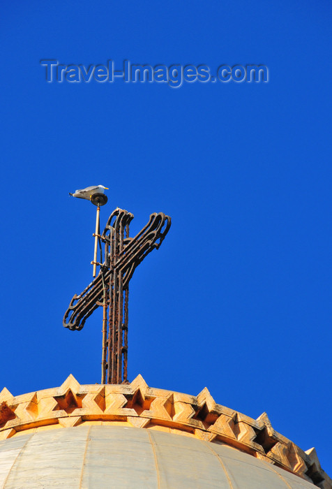 algeria588: Algiers / Alger - Algeria / Algérie: Notre Dame d'Afrique basilica - cross | Basilique Notre-Dame d'Afrique - croix - photo by M.Torres - (c) Travel-Images.com - Stock Photography agency - Image Bank