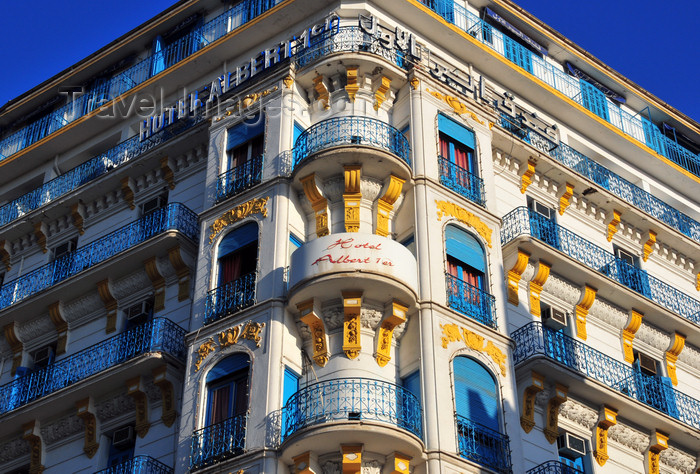 algeria630: Algiers / Alger - Algeria / Algérie: Albert 1er Hotel - French Colonial architecture | Hôtel Albert 1er - architecture coloniale française - Avenue Pasteur - photo by M.Torres - (c) Travel-Images.com - Stock Photography agency - Image Bank