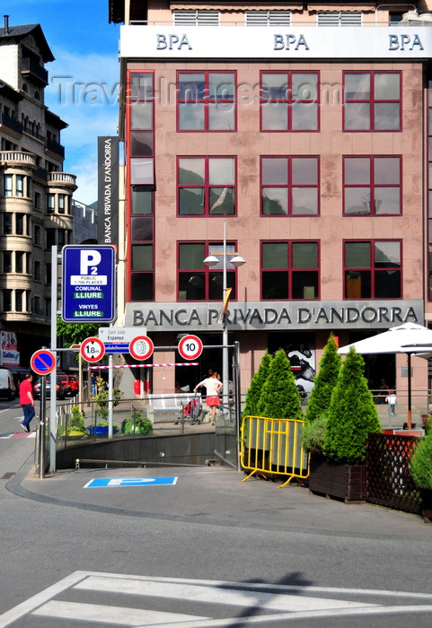 andorra49: Andorra la Vella, Andorra: BPA - Banca Privada d'Andorra - bank HQ - private banking and offshore accounts are at the core of the Pincipality's economy - Plaça Rebés - photo by M.Torres - (c) Travel-Images.com - Stock Photography agency - Image Bank