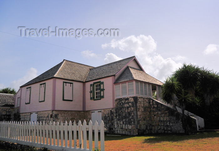 anguilla21: The Valley, Anguilla: Wallblake House, a cotton plantation house built in 1787 by built by Valentine Blake, now the rectory the Catholic Church - colonial architecture - Carter Ray Boulevard - photo by M.Torres - (c) Travel-Images.com - Stock Photography agency - Image Bank